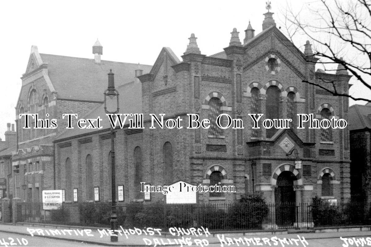 LO 2354 - Hammersmith Primitive Methodist Church, Dalling Road, London ...