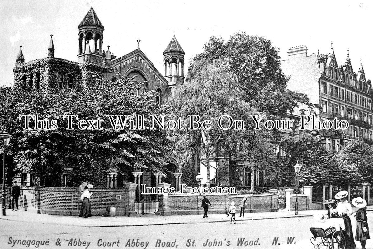 LO 2414 - Synagogue, St Johns Wood, London c1908