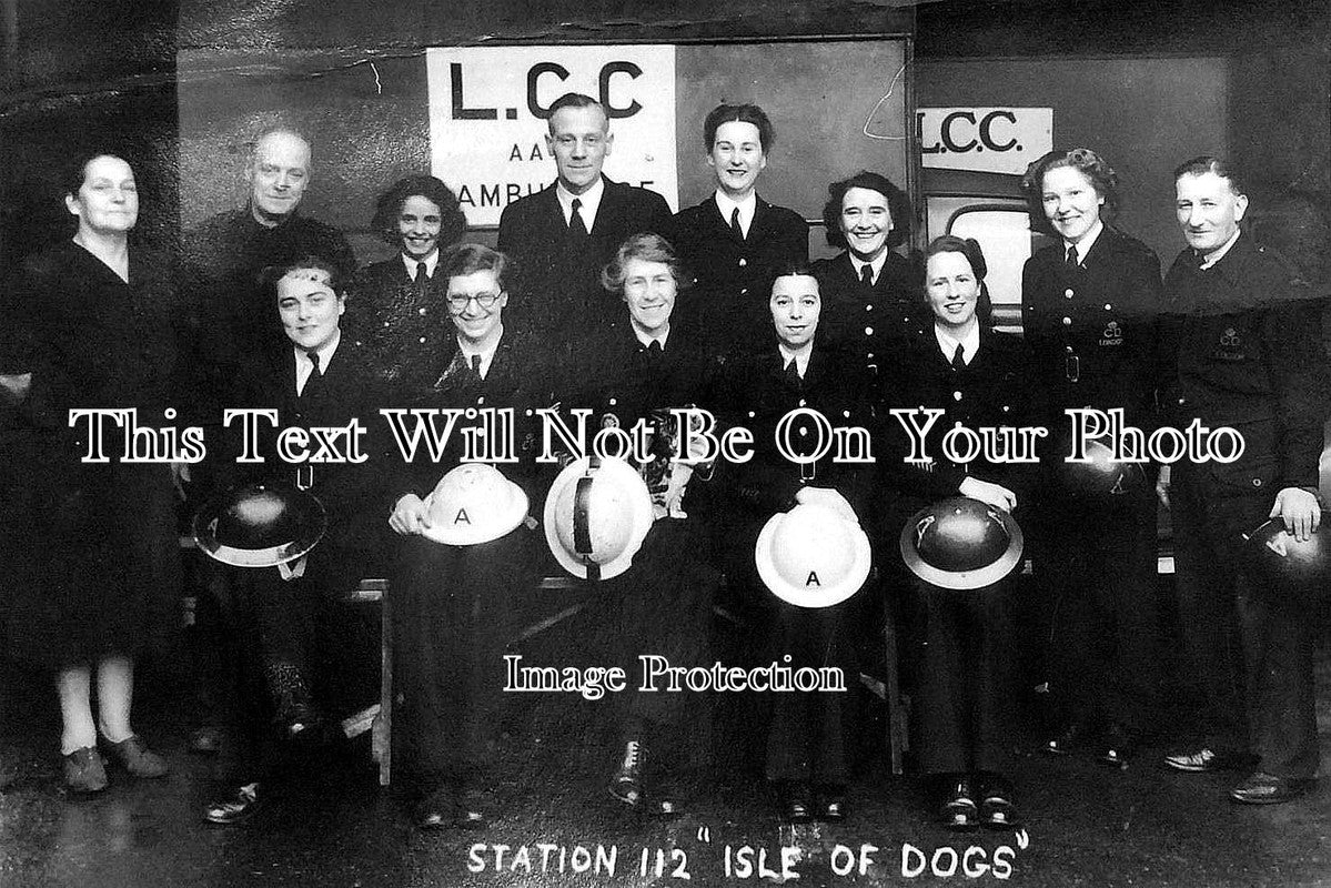 LO 248 - Isle of Dogs, LCC Civil Defence, Ambulance Station, London