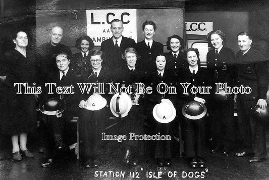 LO 248 - Isle of Dogs, LCC Civil Defence, Ambulance Station, London