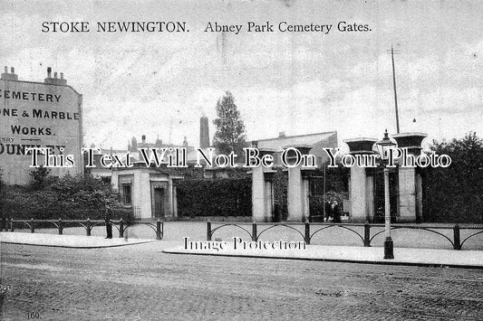 LO 257 - Abney Park Cemetery Gates, Stoke Newington, London