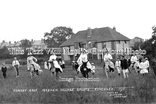 LO 2647 - Donkey Race, Sports Day, Finchley, London 1911