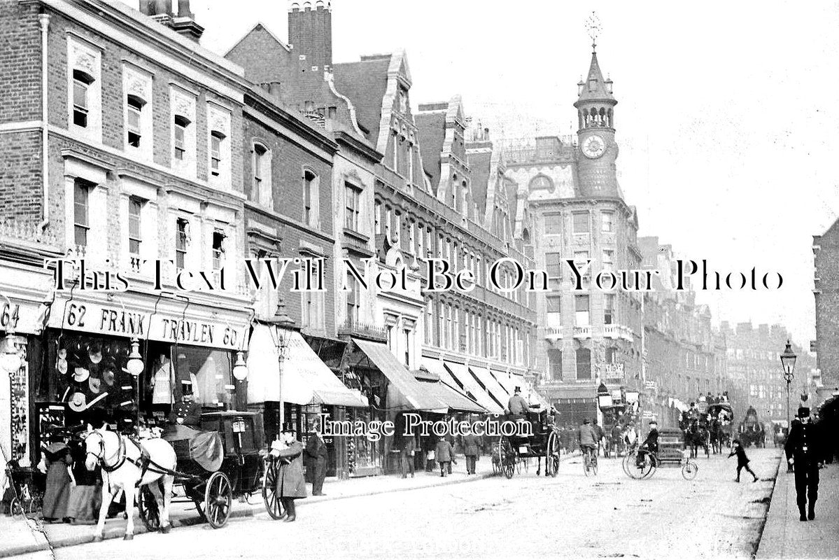 LO 2744 - Kings Road, Chelsea, London c1905