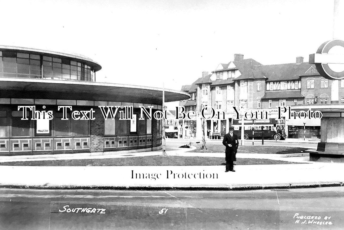 LO 2824 - Southgate Underground Tube Station, Enfield, London