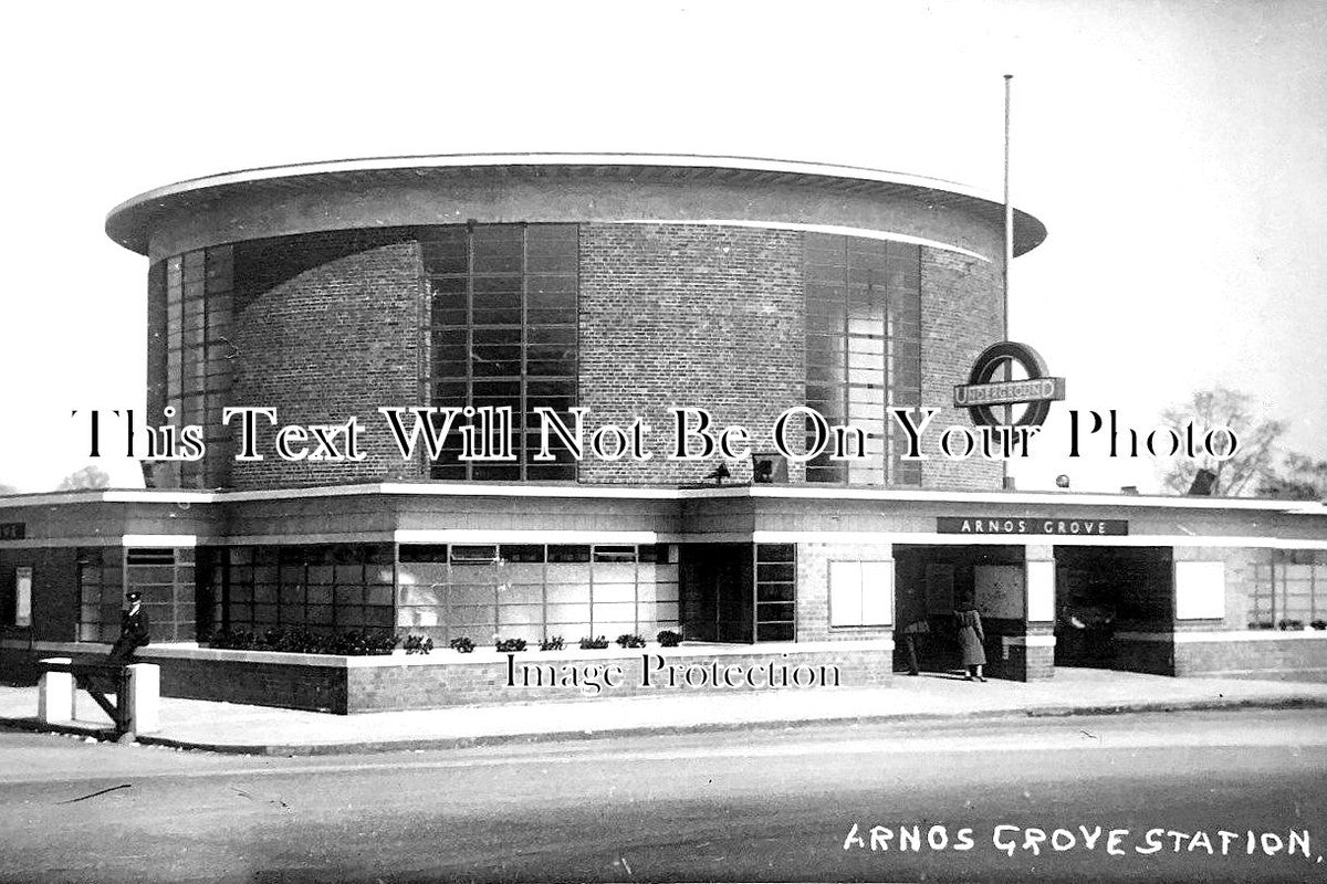 LO 2853 - Arnos Grove Underground Tube Station, Enfield, London