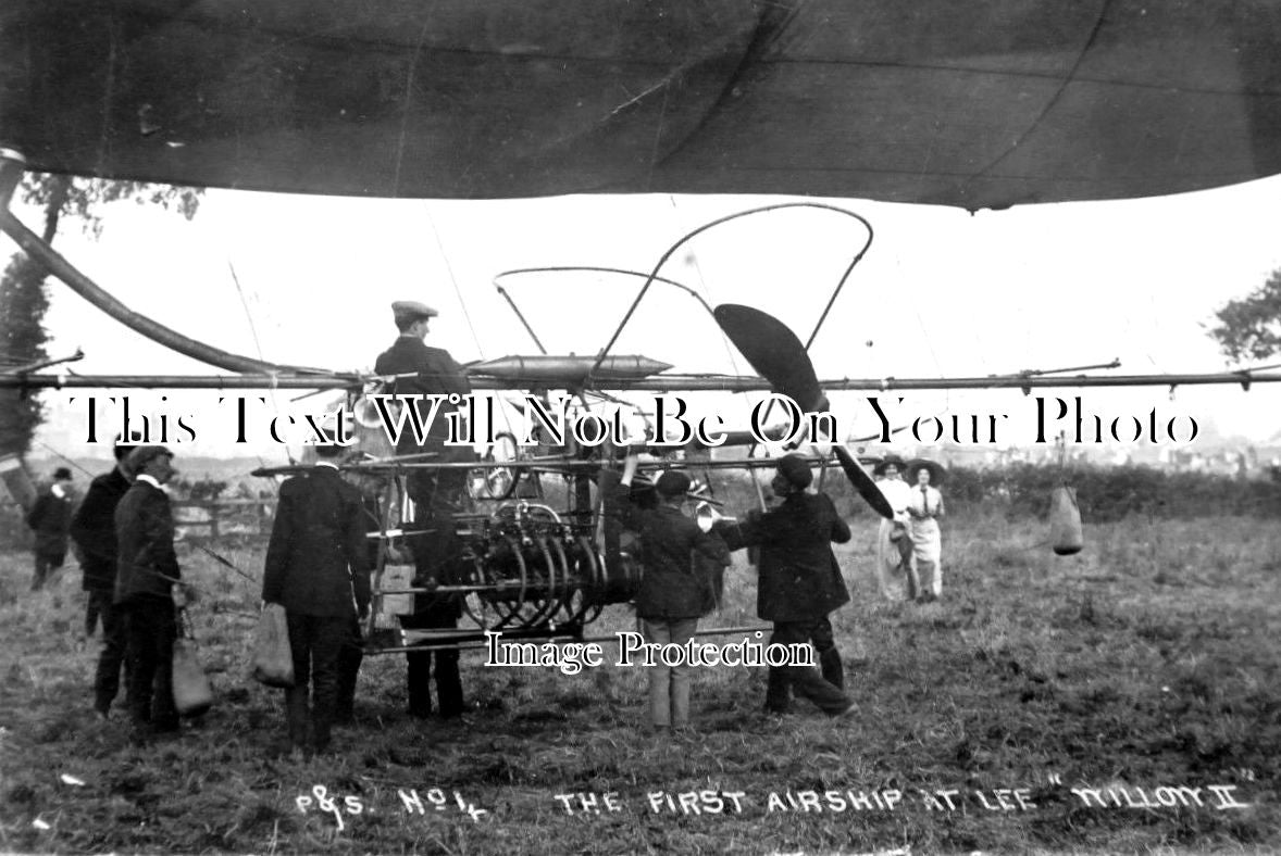 LO 2855 - First Airship At Lee, Willow II, London 1910