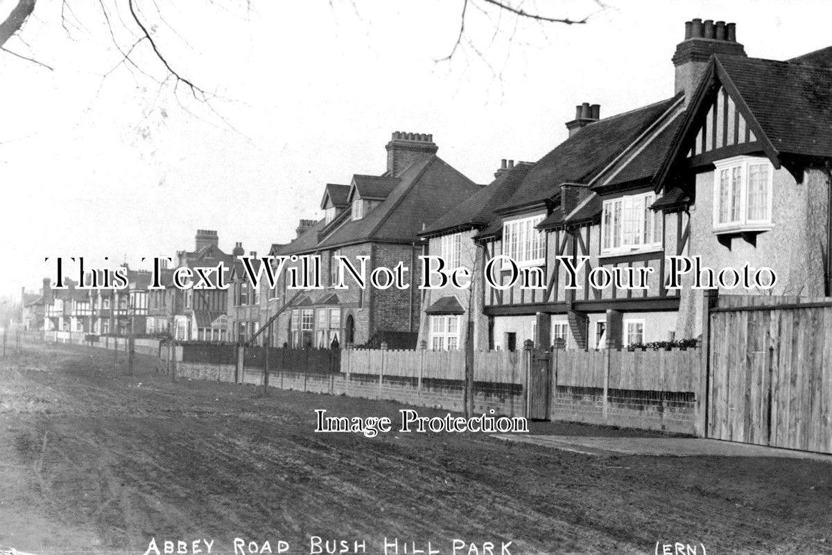 LO 2961 - Abbey Road, Bush Hill Park, Enfield, London c1905
