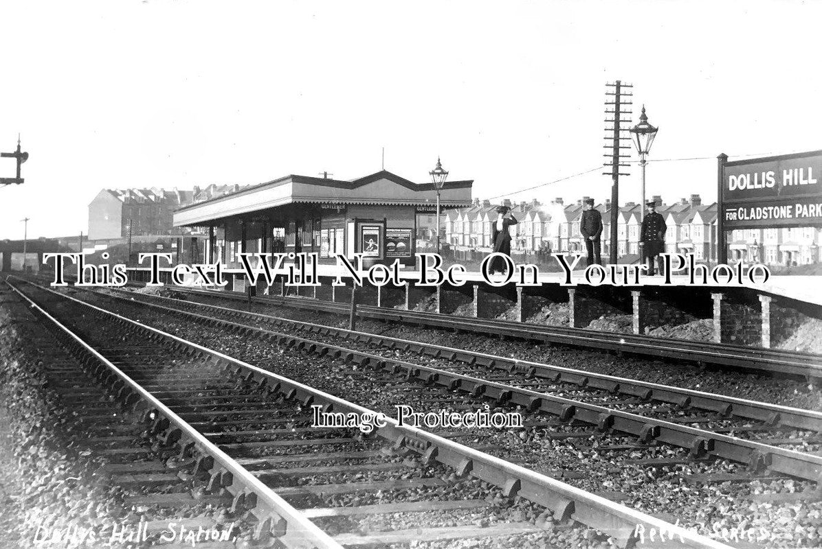 LO 2974 - Dollis Hill For Gladstone Park Underground Tube Station, London