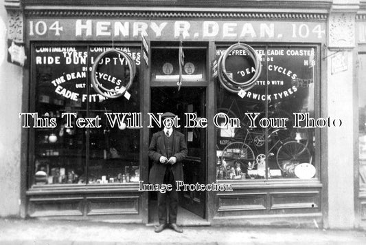 LO 3003 - Henry Dean Cycle Agents, Plough Road, Wandsworth, London c1905