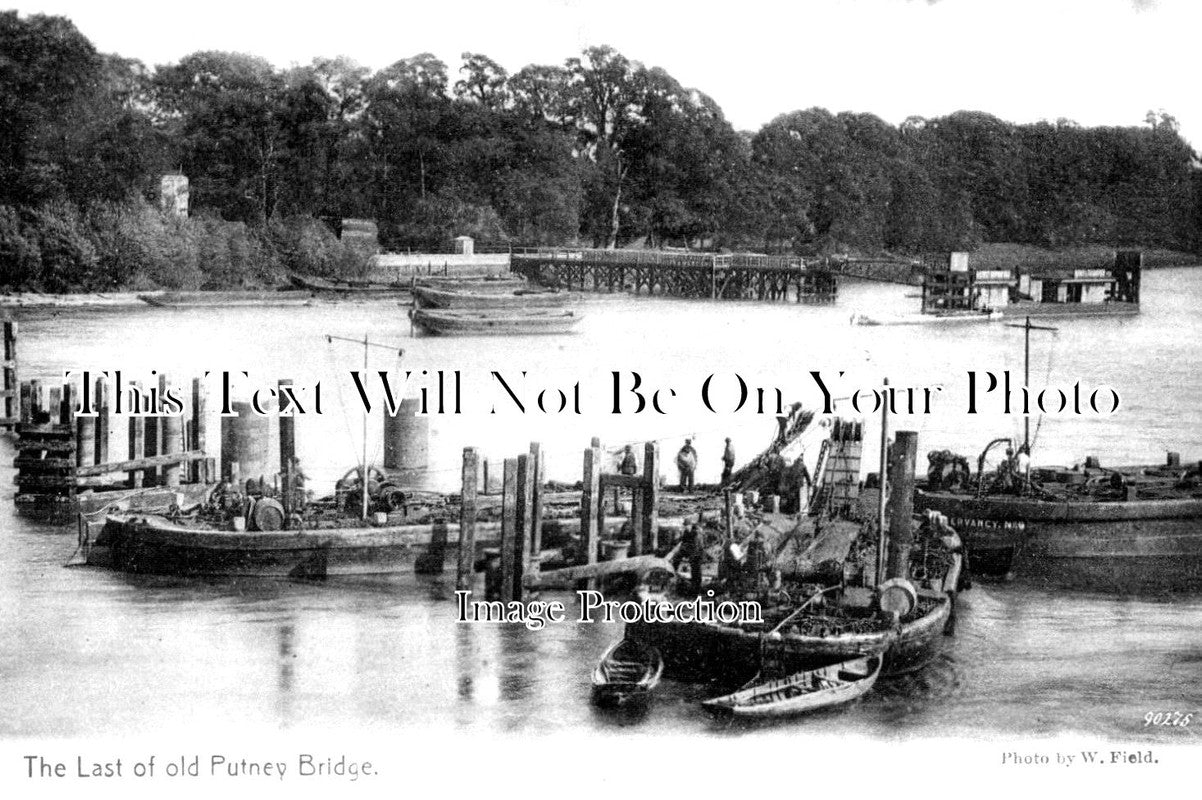 LO 3110 - Last Of Old Putney Bridge, London