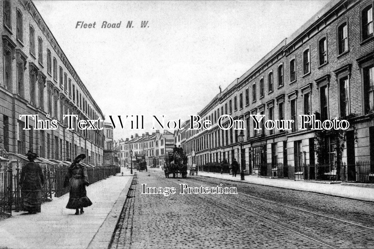 LO 314 - Fleet Road, Hampstead, London c1908