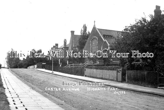 LO 3150 - Castle Avenue, Highams Park, Waltham Forest, London c1906