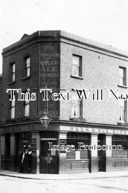 LO 3275 - The Red Lion Pub, Bird In Hand Road, Peckham, London c1912