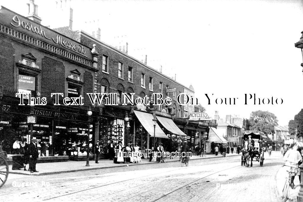 LO 3296 - Queens Road, Peckham, London c1912