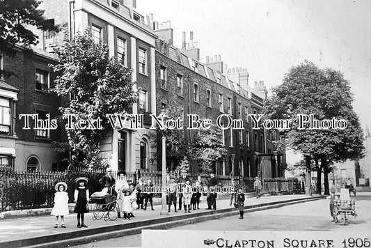 LO 3308 - Clapton Square, Hackney, London c1905