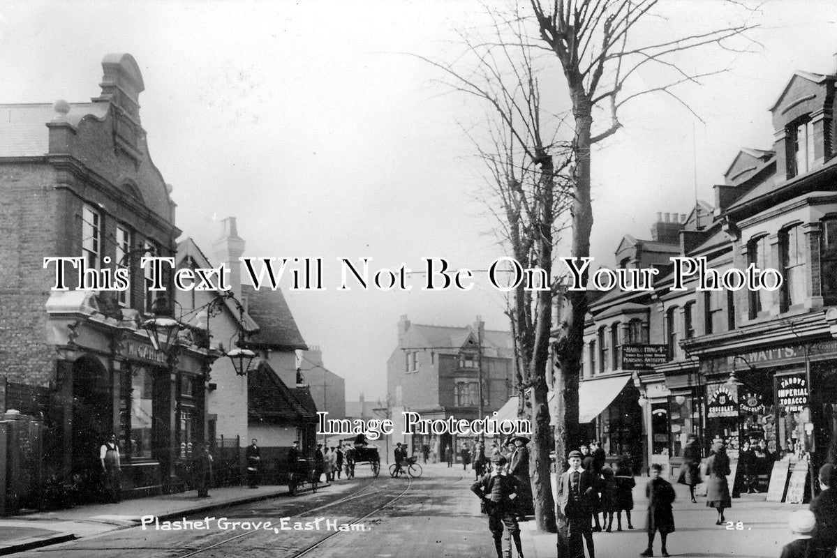 LO 3439 - Plashet Grove, East Ham, London c1913