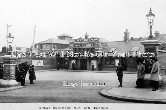 LO 347 - Palmers Green GNR Railway Station, Enfield, London