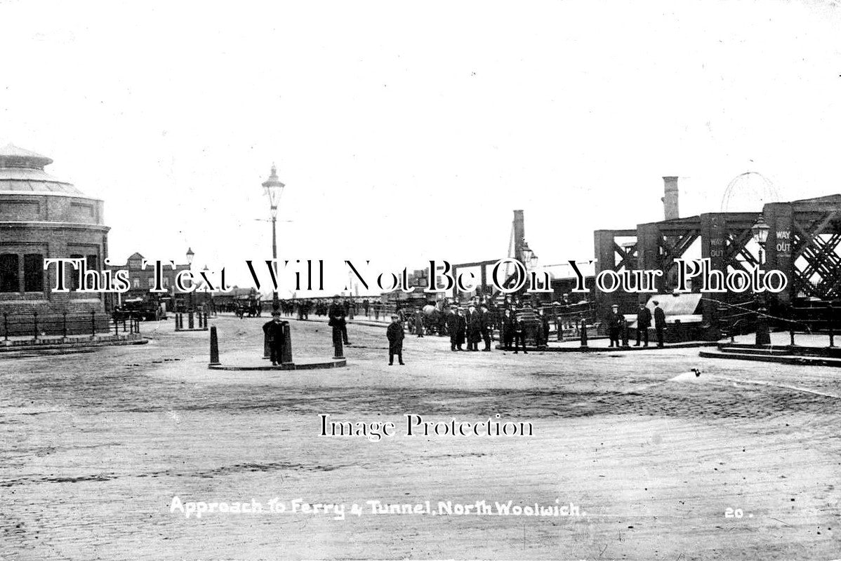 LO 3480 - Ferry & Tunnel, North Woolwich, London c1927