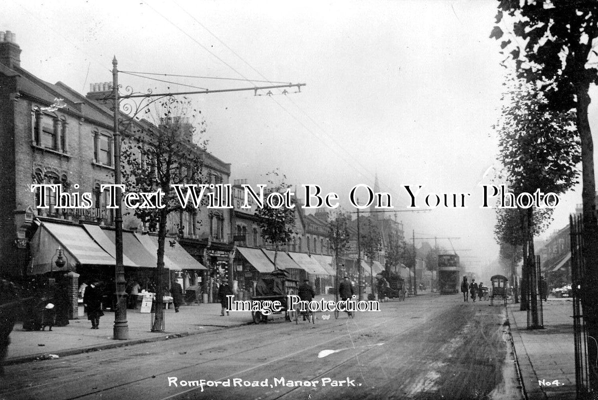 LO 3485 - Romford Road, Manor Park, Newham, London c1907