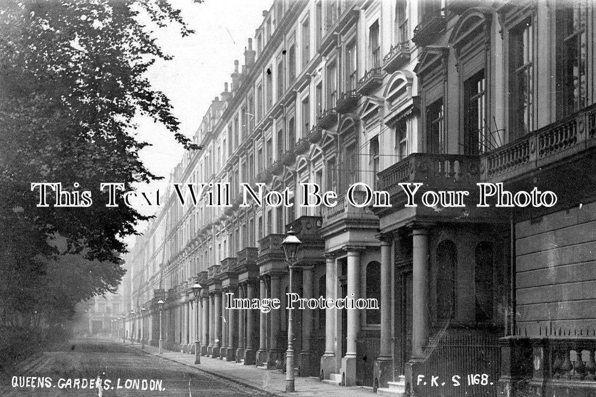 LO 3486 - Queens Gardens, Paddington, London c1905
