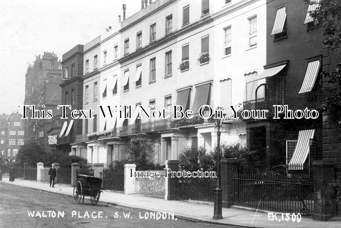 LO 3548 - Walton Place, SW Chelsea, London c1916