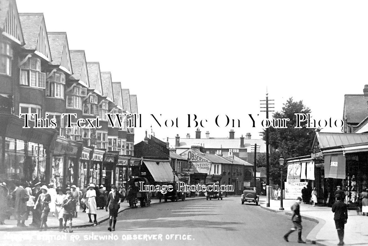LO 3561 - Station Road Harrow Showing Observer Offices, London