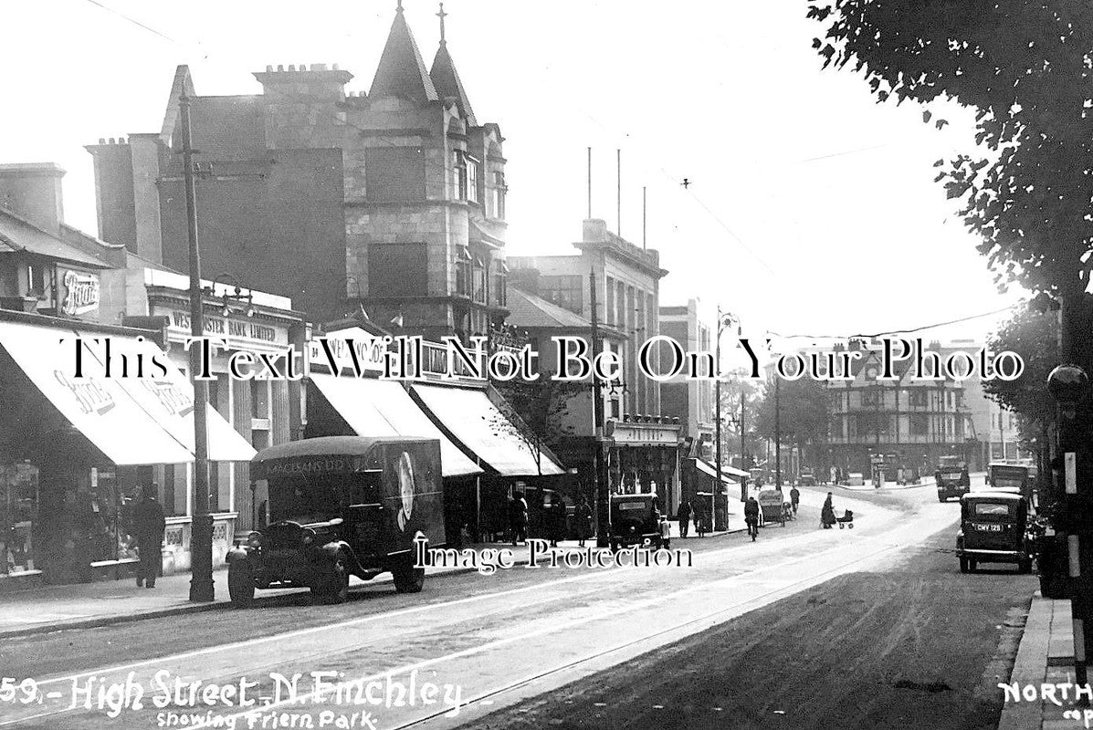 LO 3565 - High Street, North Finchley, London c1936