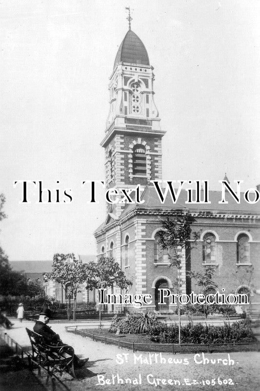 LO 3575 - St Matthews Church, Bethnal Green, London c1910