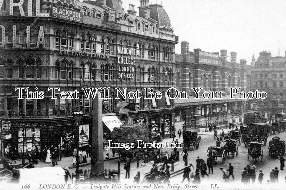 LO 362 - Ludgate Hill & New Bridge Stations, London