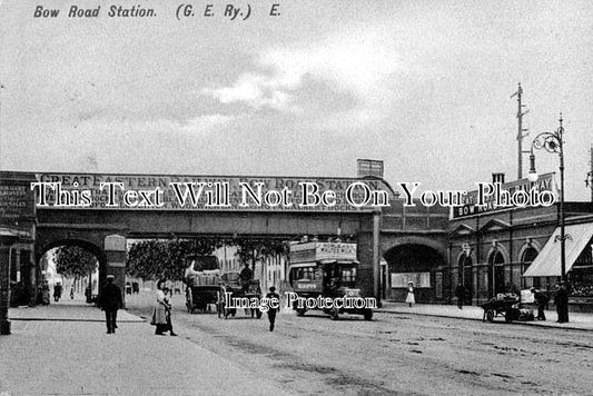 LO 37 - Bow Road Railway Station, London c1907