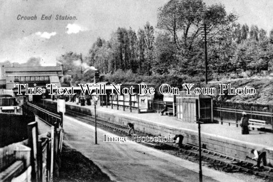 LO 370 - Crouch End Railway Station, London c1910
