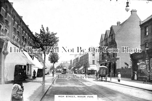 LO 3728 - High Street, Manor Park, Newham, London c1910