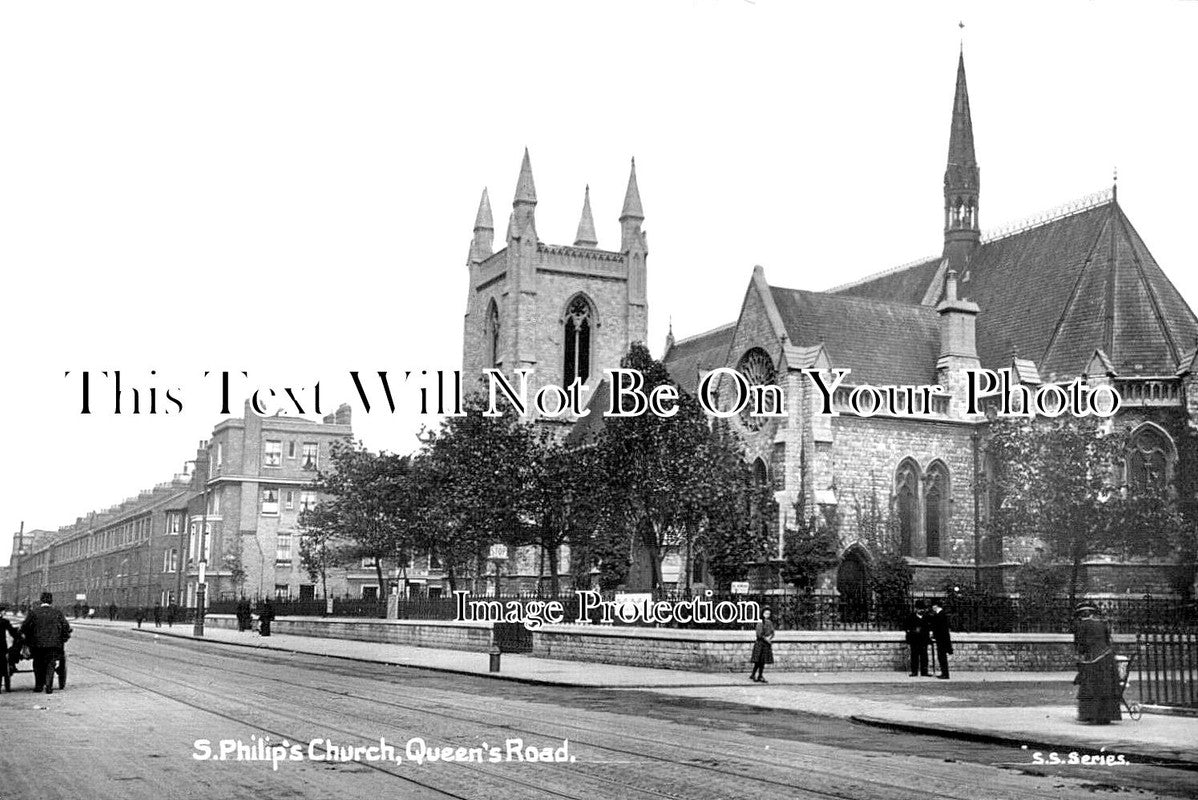 LO 3764 - St Philips Church, Queens Road, Battersea, London