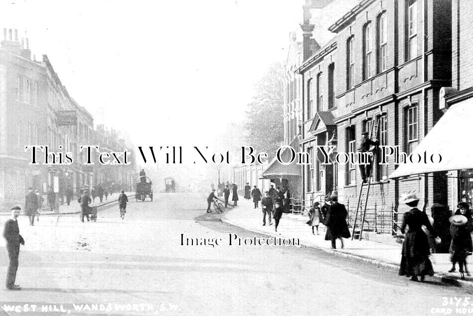 LO 3792 - West Hill Police Station, Wandsworth, London c1909