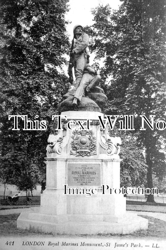 LO 3888 - Royal Marines Monument, St James Park, London c1910