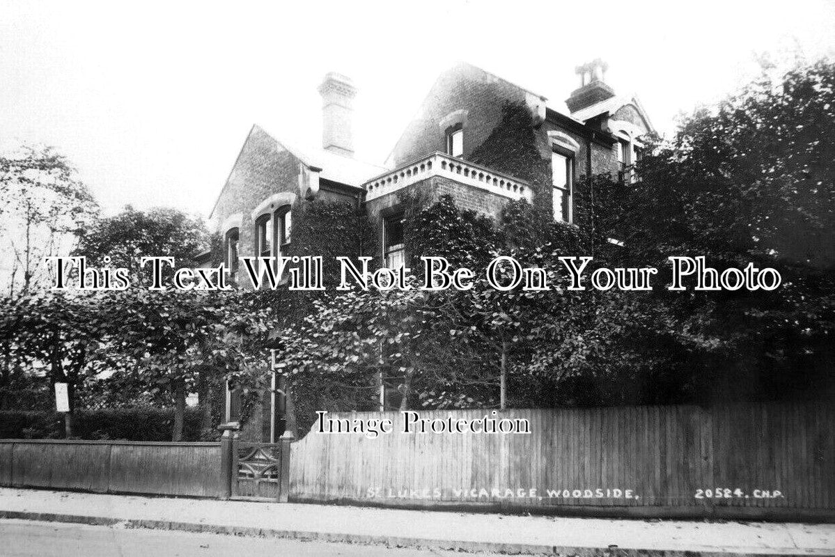 LO 3895 - St Lukes Vicarage, Woodside, London c1936