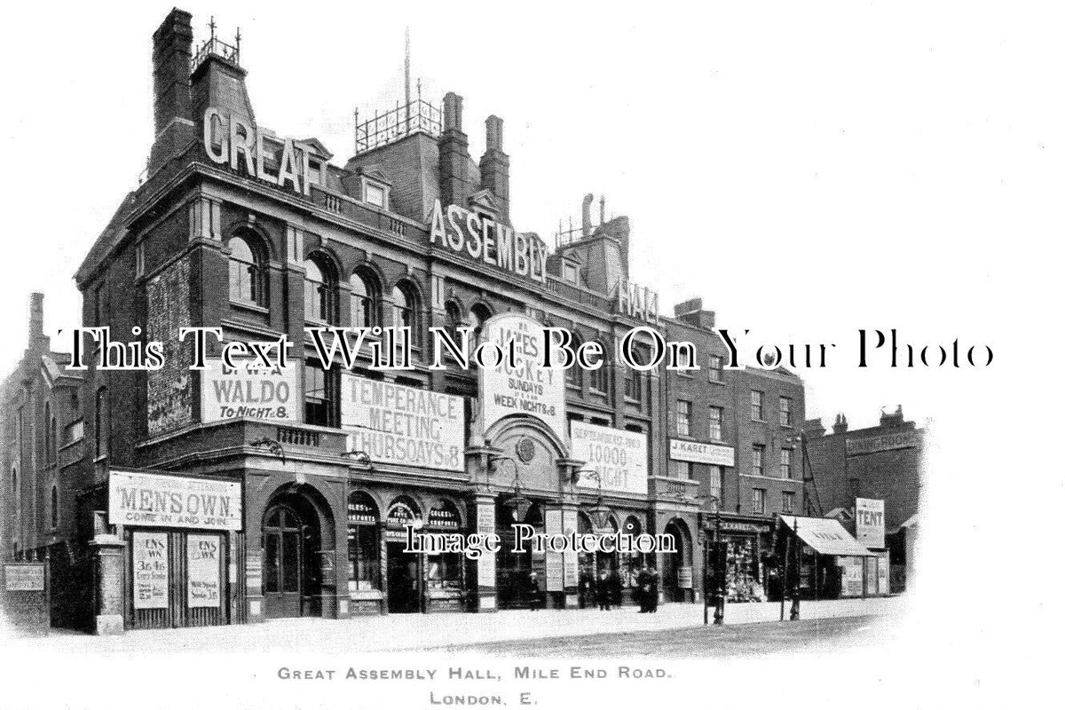 LO 3954 - Great Assembly Hall, Mile End Road, London