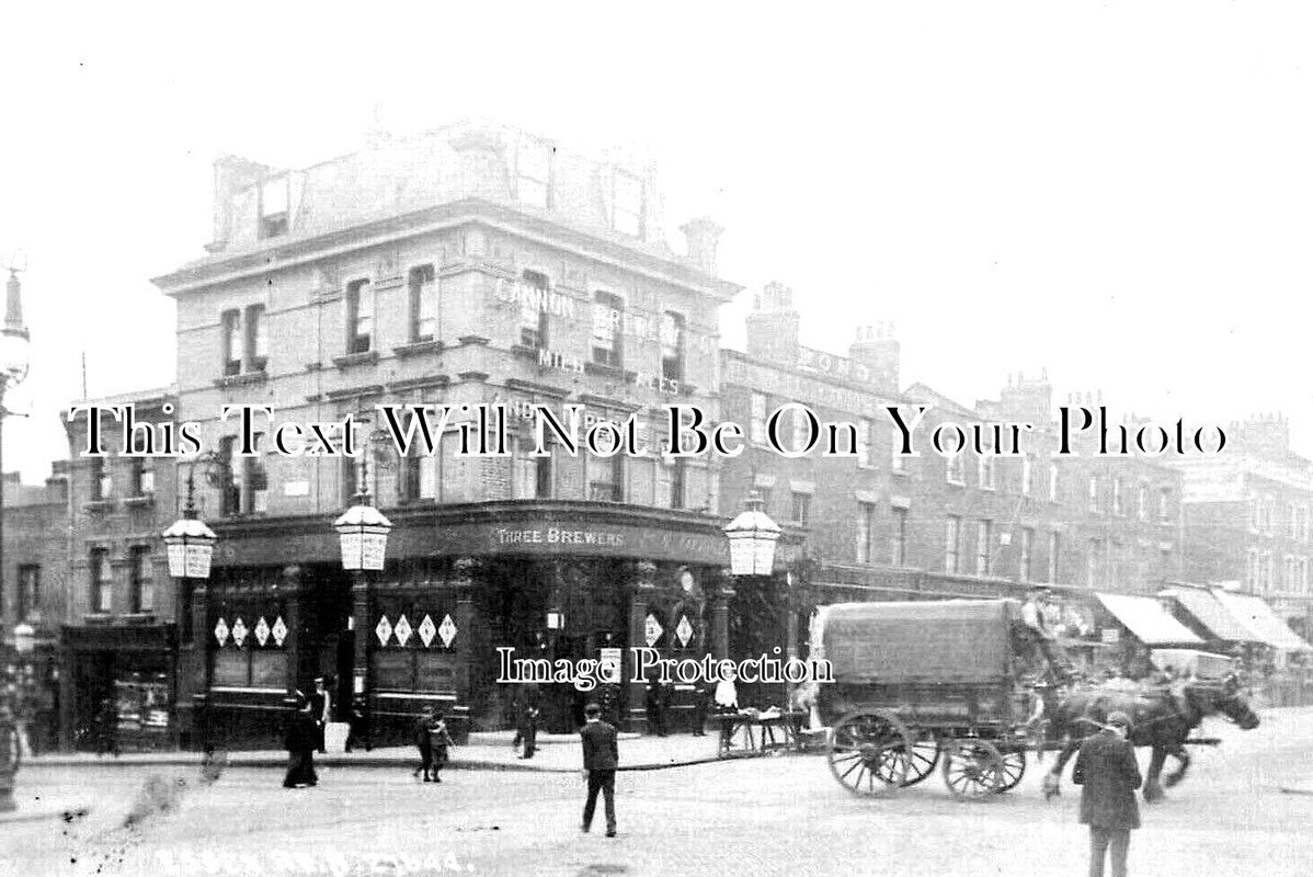 LO 3971 - The Brewers Pub, Essex Road, Islington, London c1912