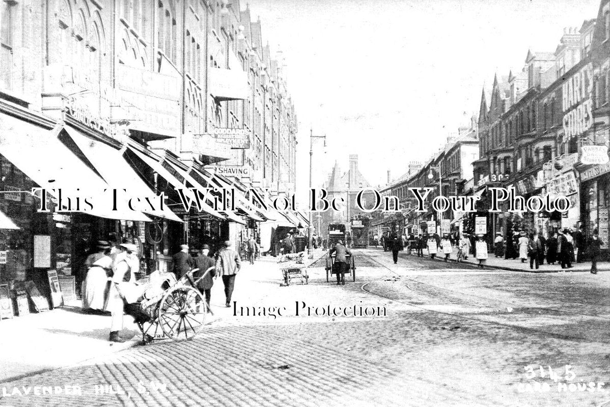 LO 3987 - Lavender Hill, Battersea, London c1909