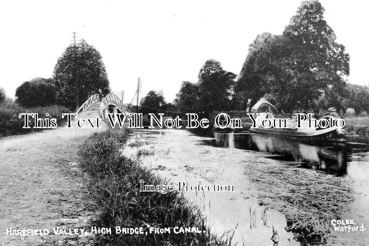 LO 3995 - Harefield Valley, High Bridge From Canal, London
