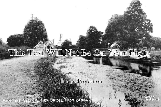 LO 3995 - Harefield Valley, High Bridge From Canal, London