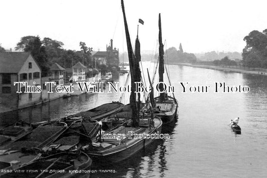LO 4035 - View From The Bridge, Kingston On Thames, London
