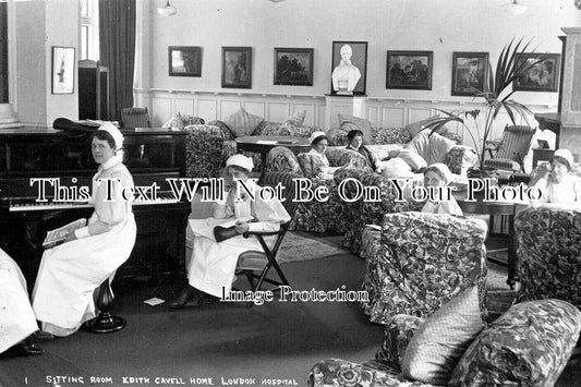 LO 4154 - Sitting Room, Edith Cavell Home, London Hospital