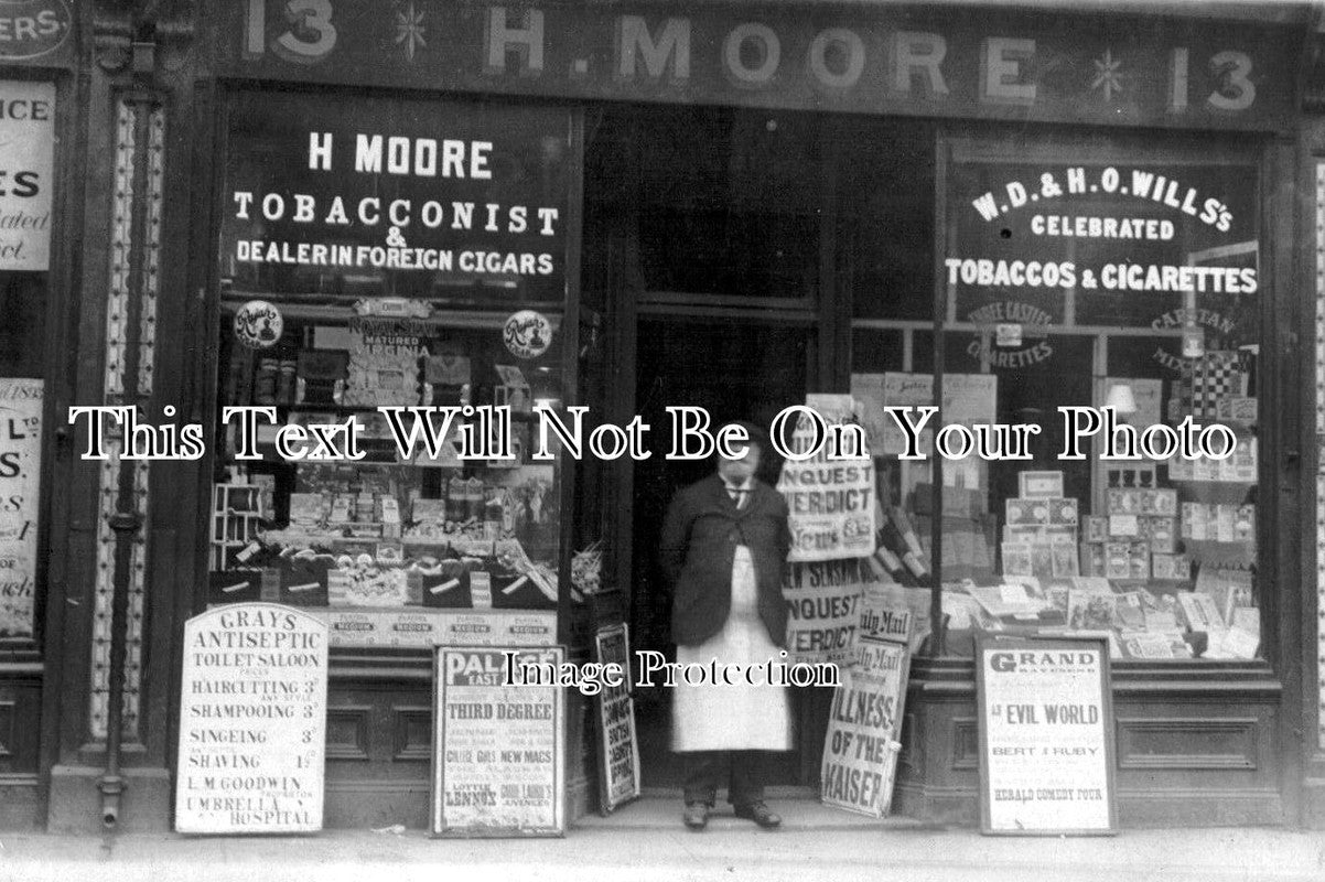 LO 429 - H. Moore Tobacconist, High Street, Grays, London