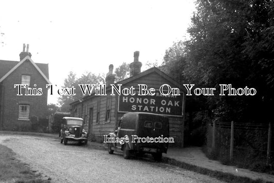 LO 4331 - Honor Oak Railway Station, London c1948