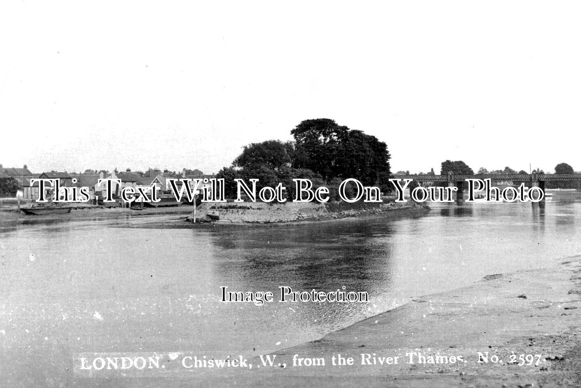 LO 4416 - Chiswick From The River Thames, London