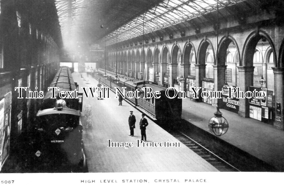 LO 4538 - High Level Railway Station, Crystal Palace, London c1910