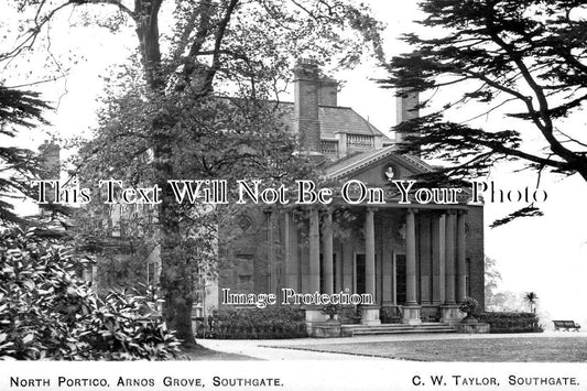 LO 4589 - North Portico, Arnos Grove, Southgate, London c1905