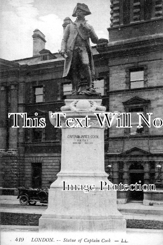 LO 475 - Statue Of Captain Cook, London