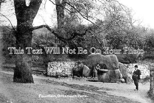 LO 4794 - Fountain, Greenwich Park, London c1910